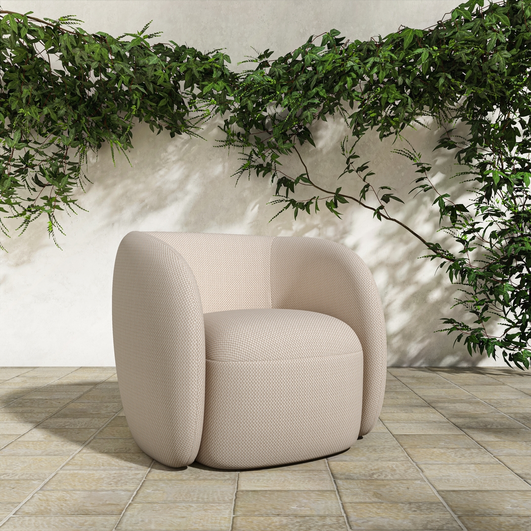 Dollava Beige Accent Chair - Thumbnail - Image 2