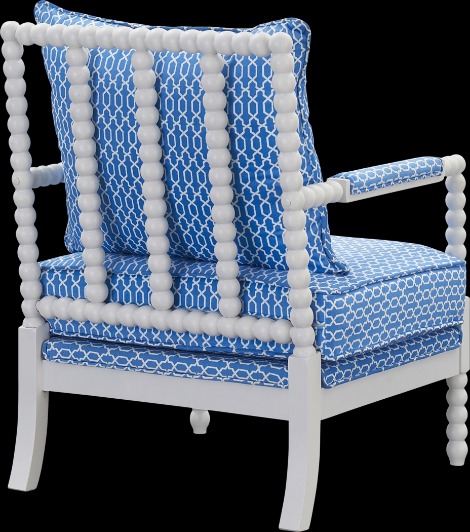 Dollison Blue Accent Chair - Thumbnail - Image 3