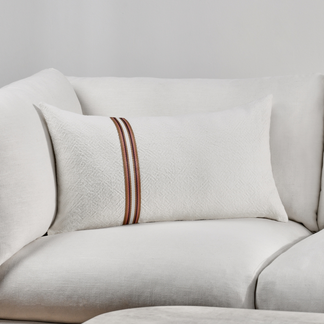 Dolloway Ivory Lumbar Pillow - Thumbnail - Image 2