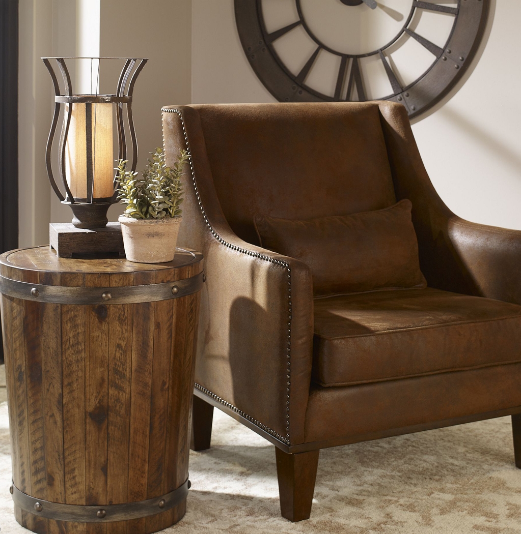 Dolmane Brown Side Table - Thumbnail - Image 4