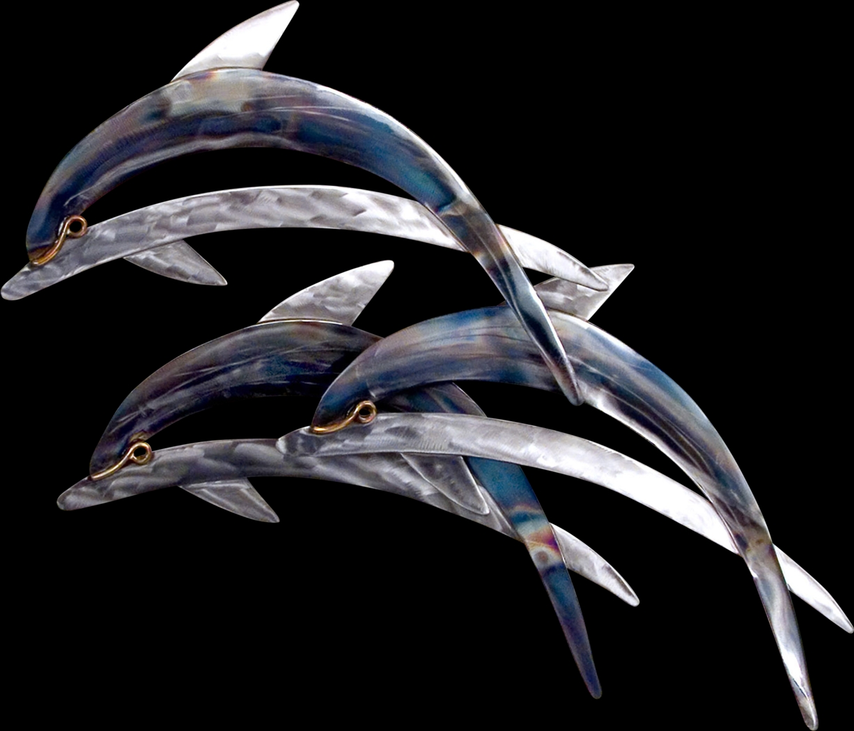 Dolphins III Blue Indoor/Outdoor  Wall Decor - Thumbnail - Image 1