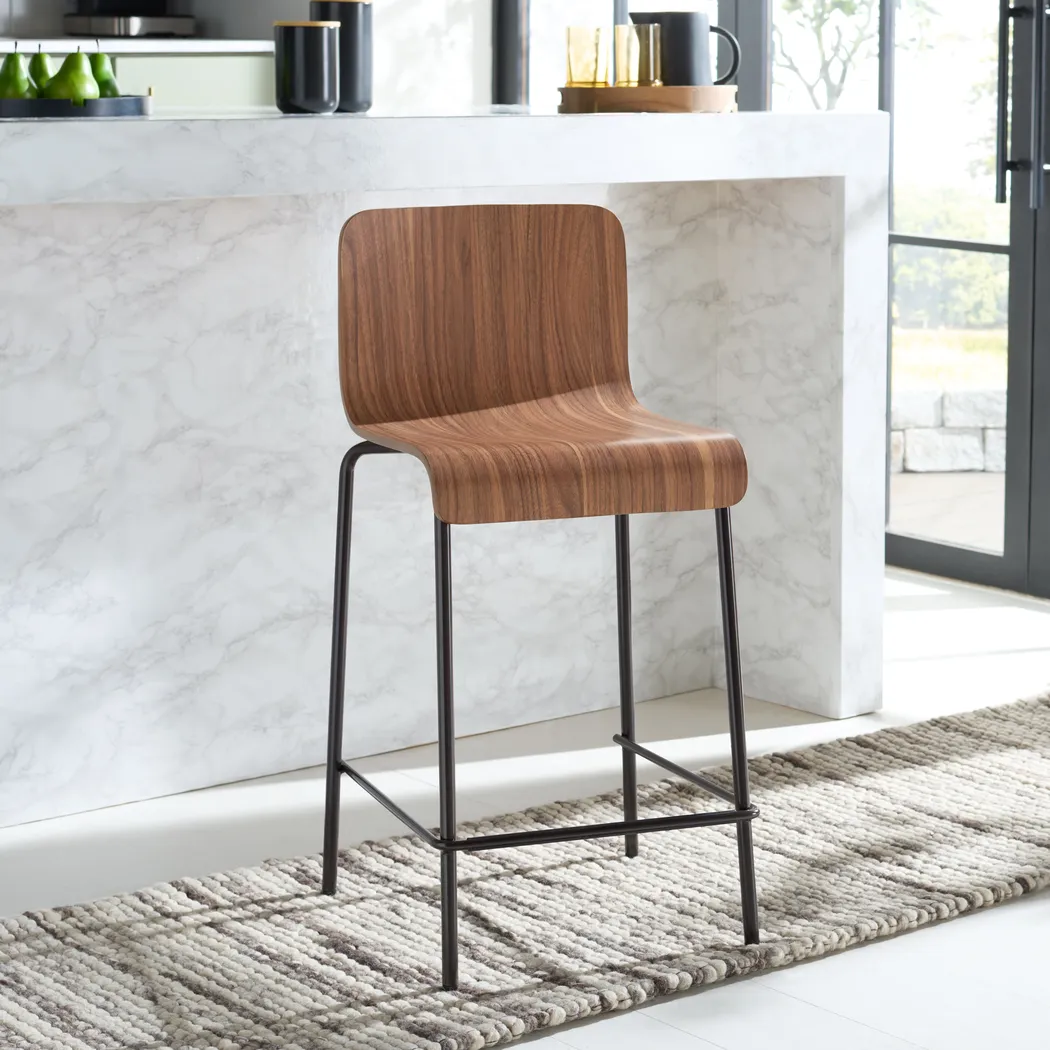 Dolry Brown Bar Stool - Thumbnail - Image 2