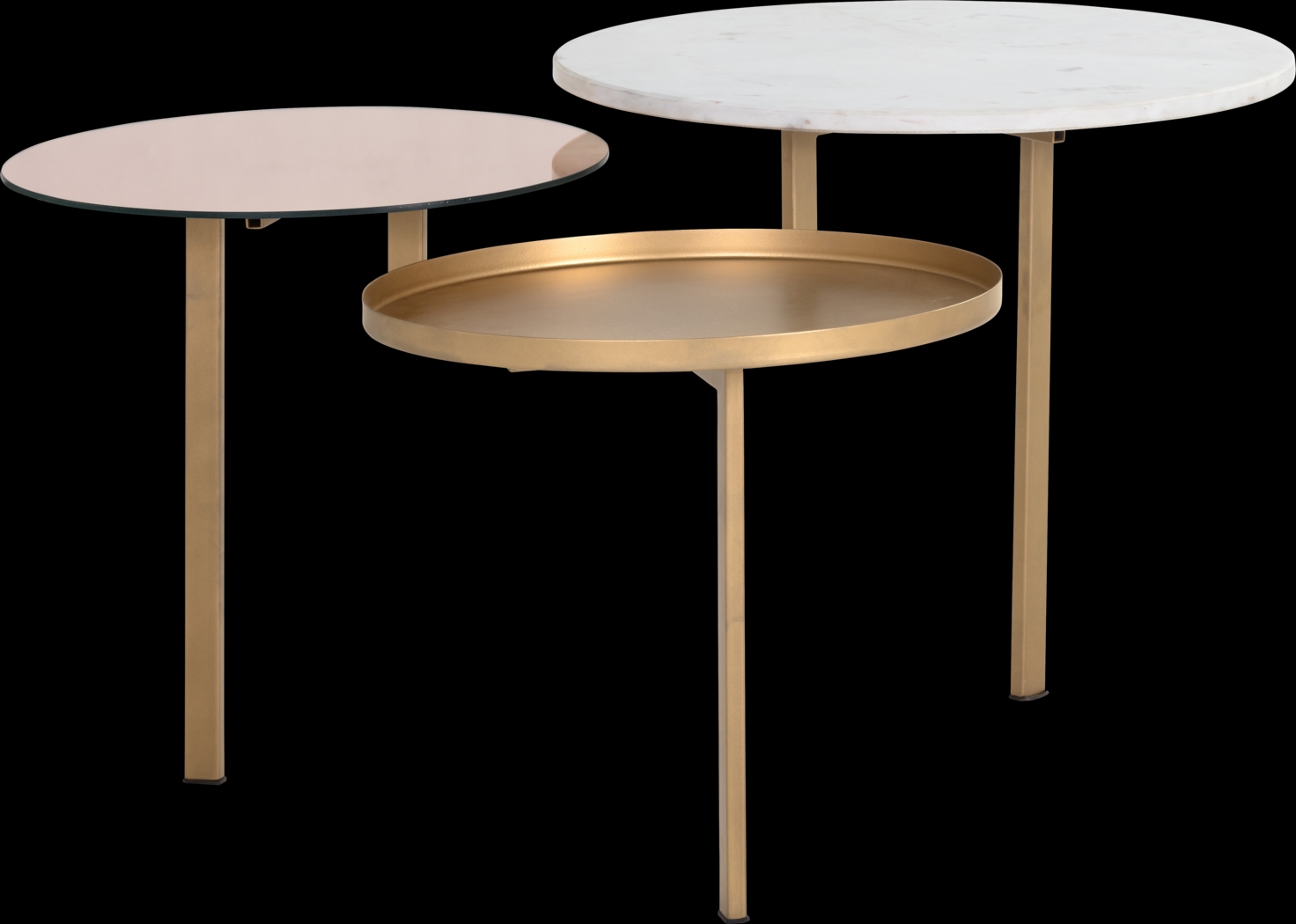 Dolunay Gold Cocktail Table - Thumbnail - Image 2