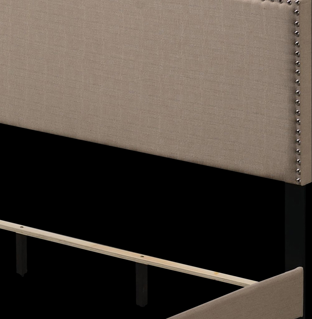 Domangue Beige Queen Bed - Thumbnail - Image 4