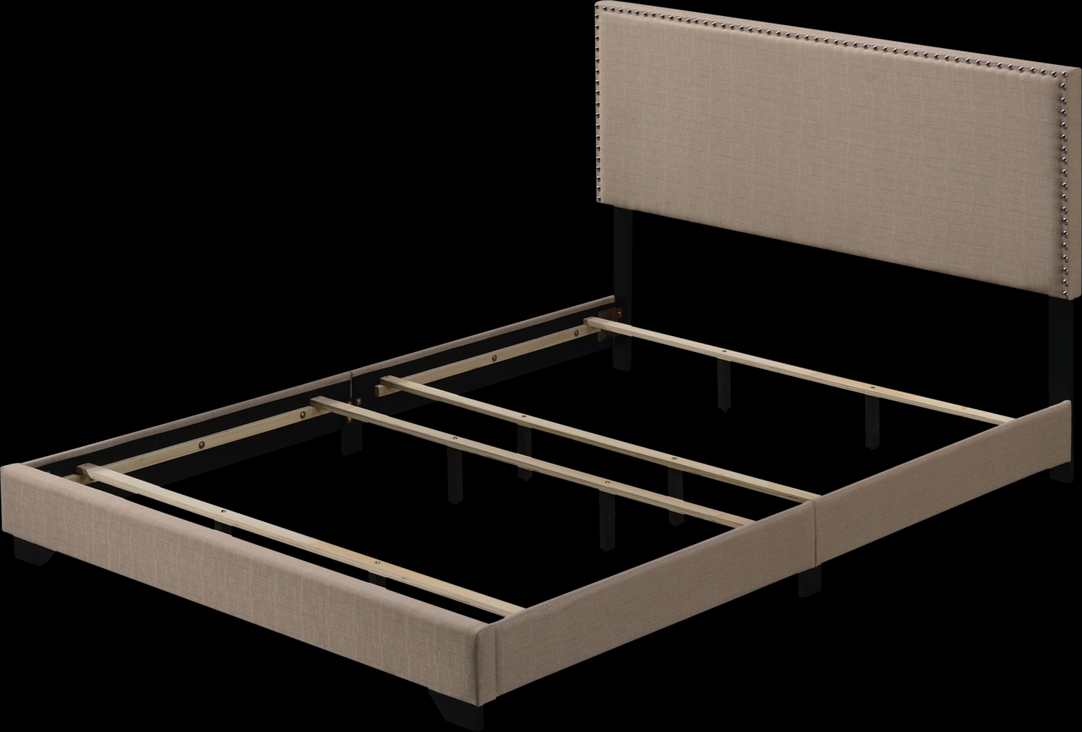 Domangue Beige Queen Bed - Thumbnail - Image 1