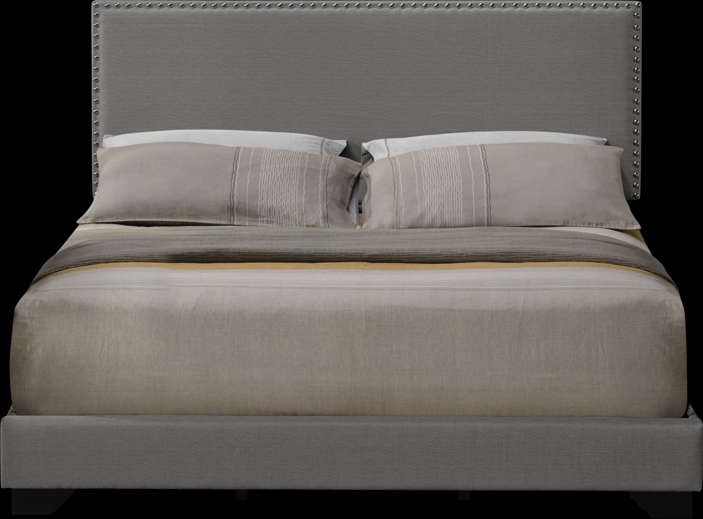 Domangue Light Gray Queen Bed - Thumbnail - Image 3