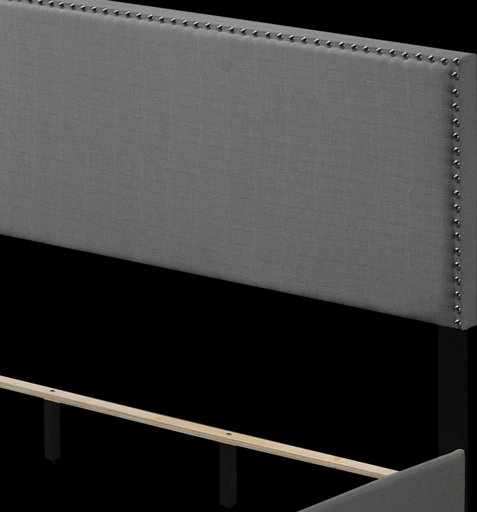 Domangue Light Gray Queen Bed - Thumbnail - Image 4