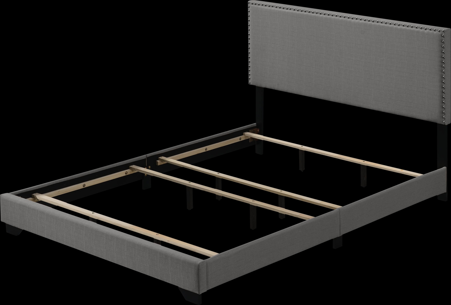 Domangue Light Gray Queen Bed - Thumbnail - Image 1