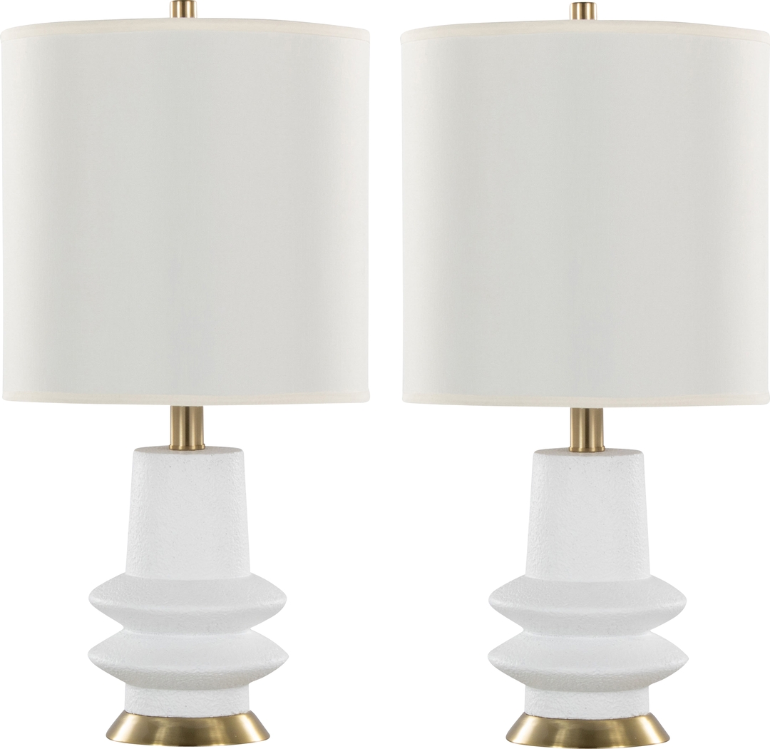 Domine Vista White Lamp. Set of 2 - Thumbnail - Image 1