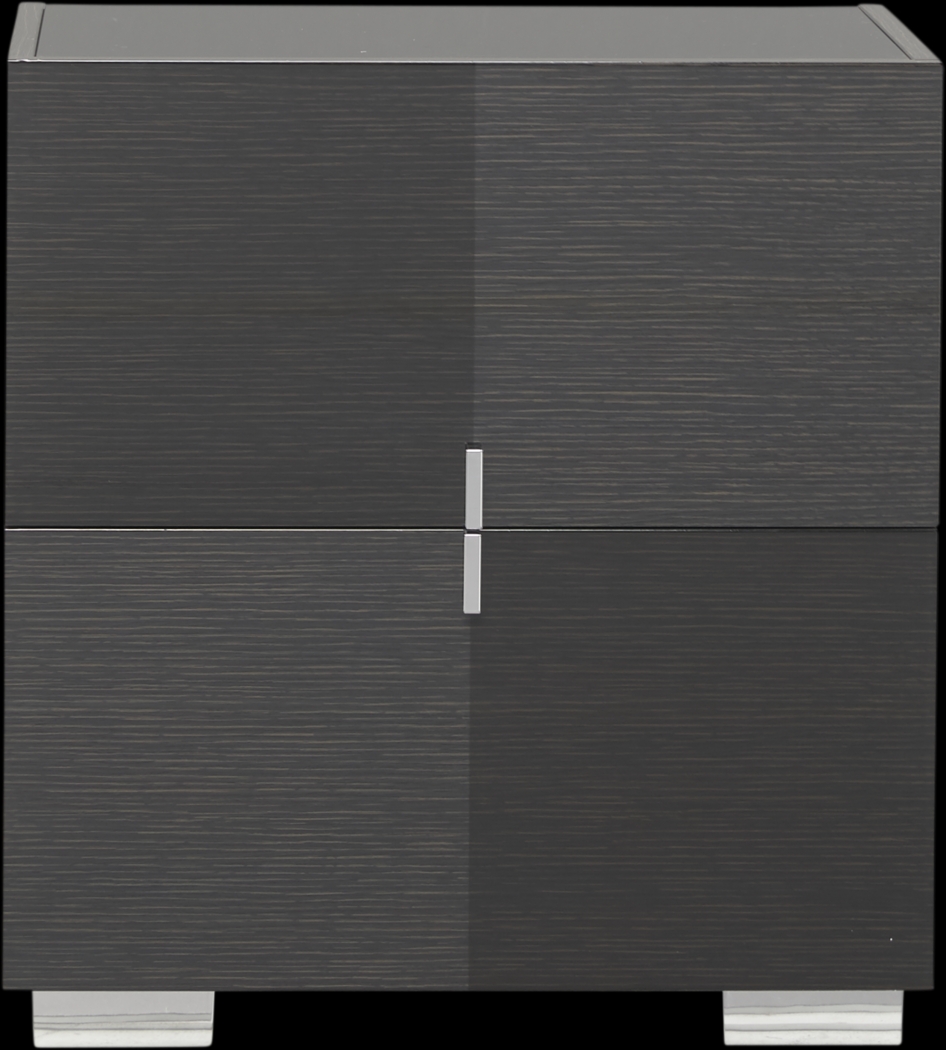 Dominique Black 7 Pc Queen Panel Bedroom - Thumbnail - Image 6