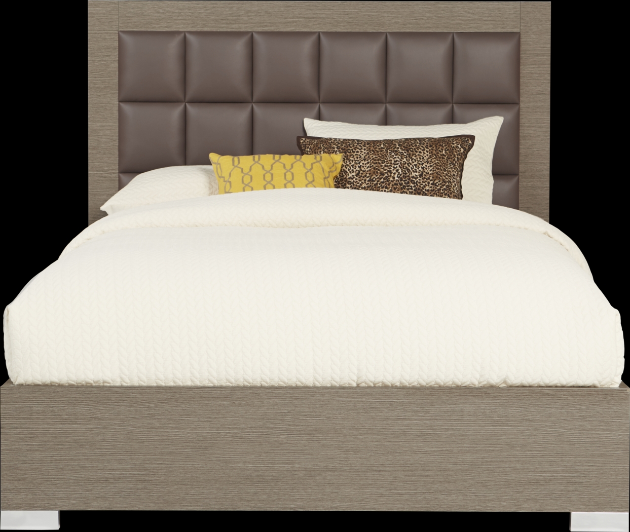 Dominique Gray 5 Pc Queen Panel Bedroom - Thumbnail - Image 2