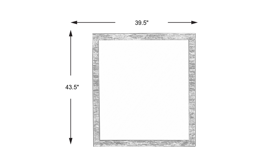 Dimension Image. Please refer to the Dimension Tab on this page for dimension details.