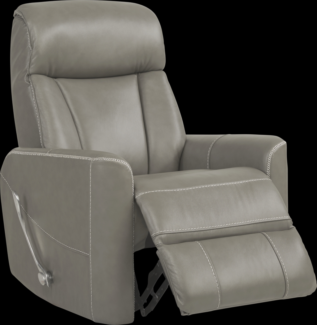 Domio Gray Leather 7 Pc Sectional Living Room - Thumbnail - Image 4