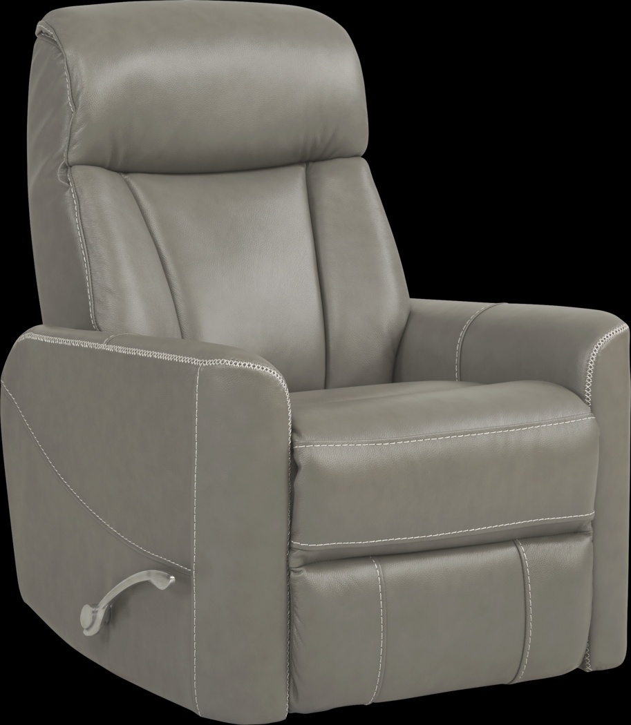 Domio Gray Leather 7 Pc Sectional Living Room - Thumbnail - Image 3