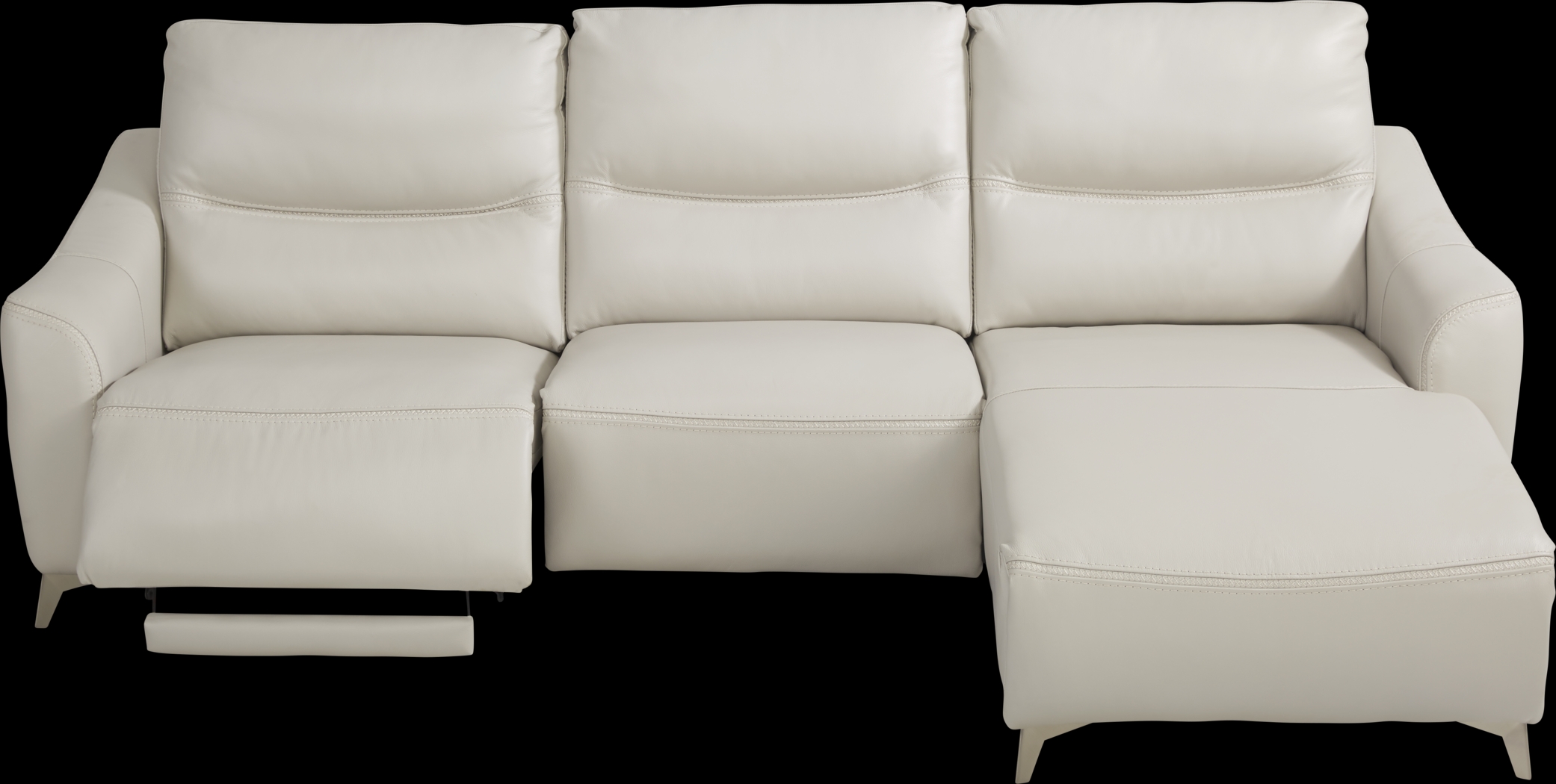 Domio Stone Leather 6 Pc Power Reclining Sectional Living Room - Thumbnail - Image 3