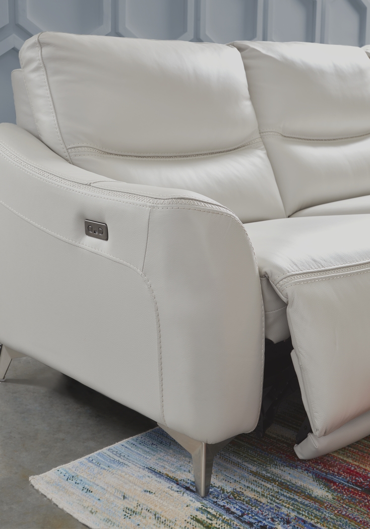 Domio Stone Leather 6 Pc Power Reclining Sectional Living Room - Thumbnail - Image 4