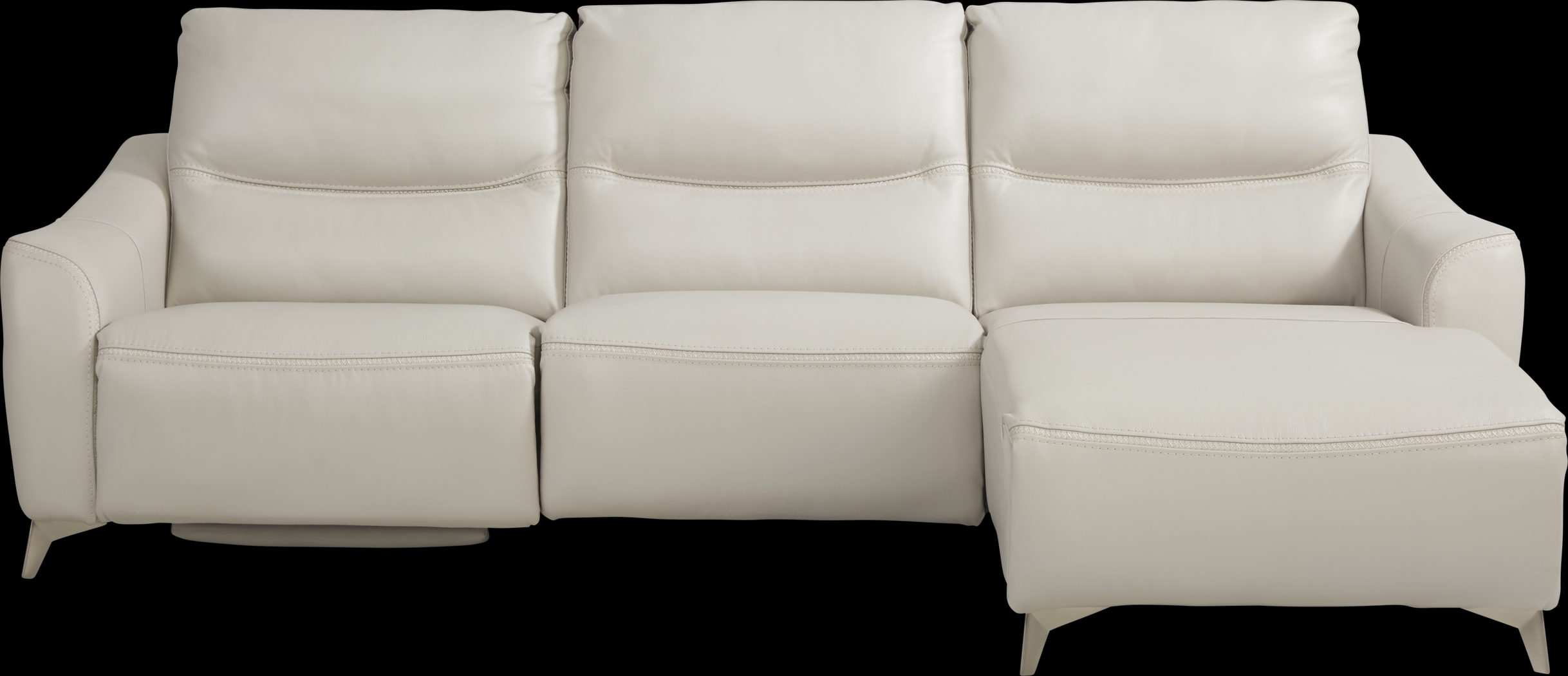 Domio Stone Leather 6 Pc Power Reclining Sectional Living Room - Thumbnail - Image 2