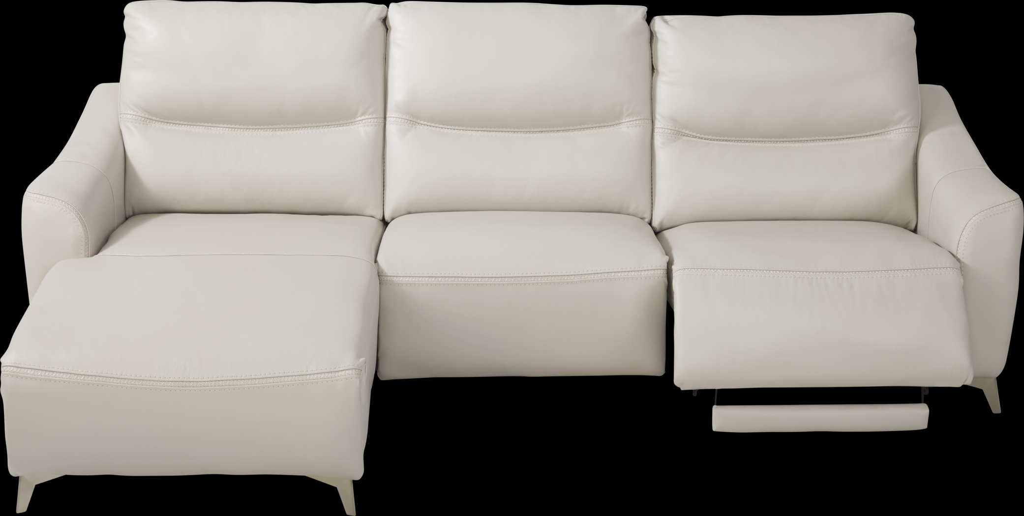 Domio Stone Leather 3 Pc Power Reclining Sectional - Thumbnail - Image 2