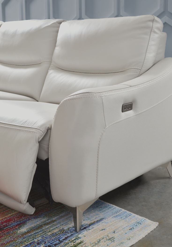 Domio Stone Leather 3 Pc Power Reclining Sectional - Thumbnail - Image 3