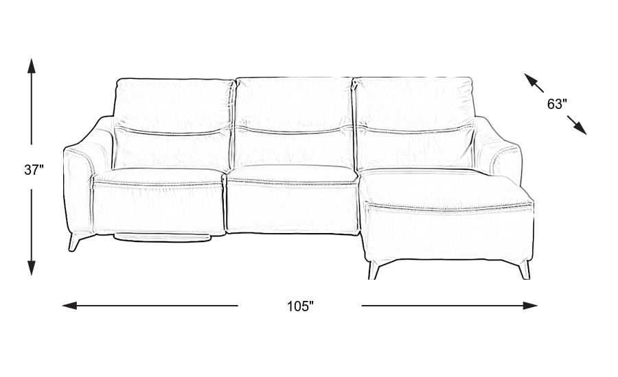 Dimension Image. Please refer to the Dimension Tab on this page for dimension details.