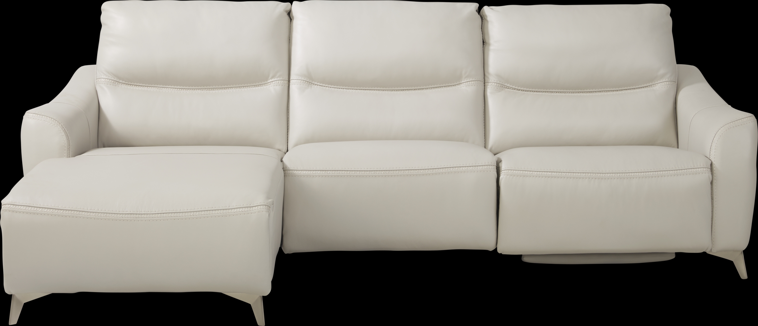 Domio Stone Leather 3 Pc Sectional - Thumbnail - Image 1