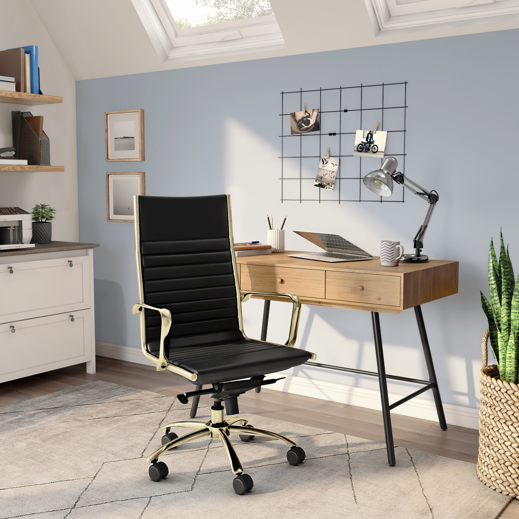 Domivara Black High Office Chair - Thumbnail - Image 2