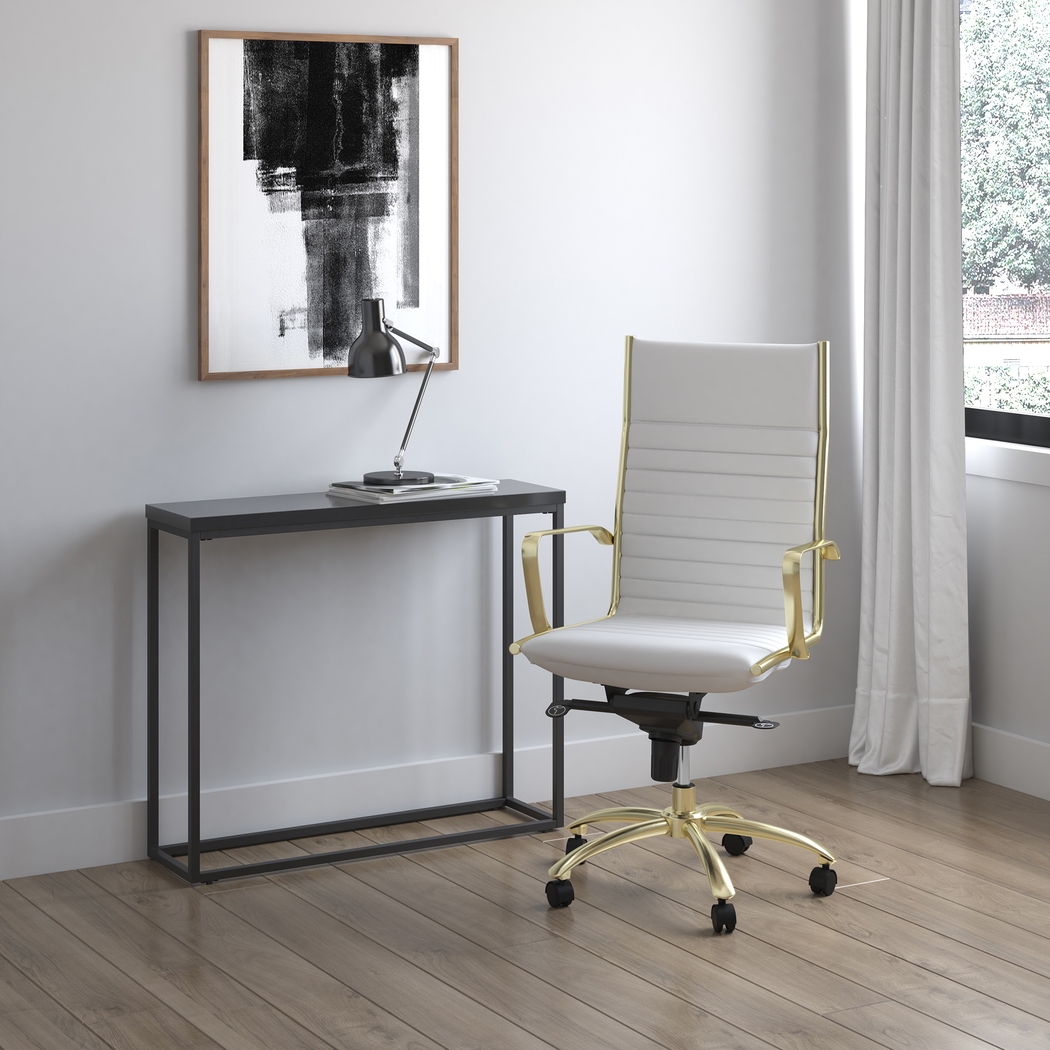 Domivara White High Office Chair - Thumbnail - Image 2