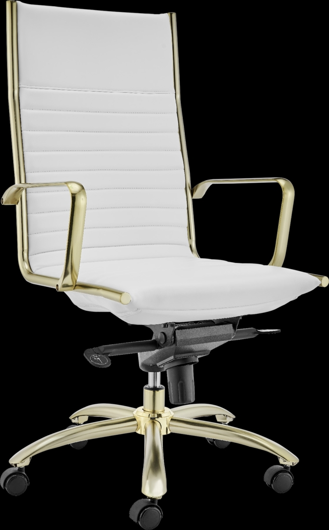 Domivara White High Office Chair - Thumbnail - Image 3