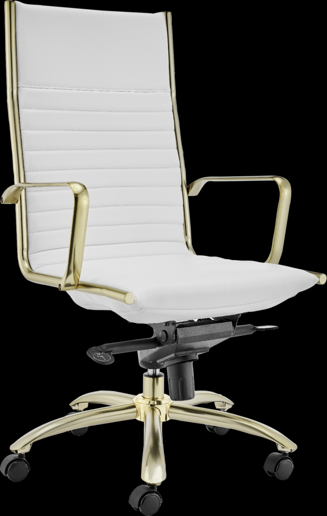 Domivara White High Office Chair - Thumbnail - Image 7