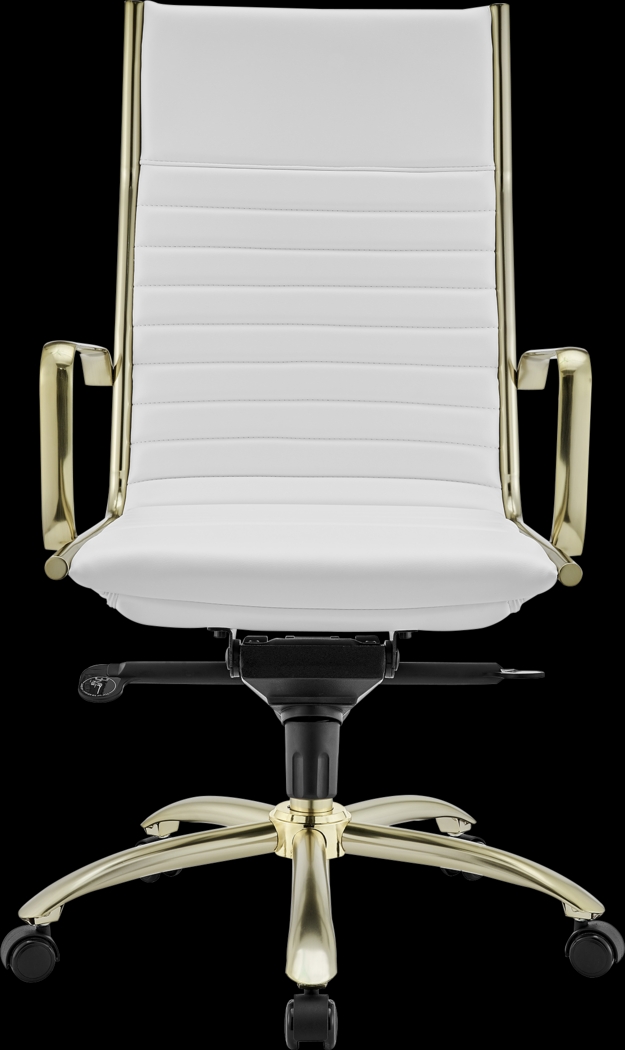 Domivara White High Office Chair - Thumbnail - Image 1