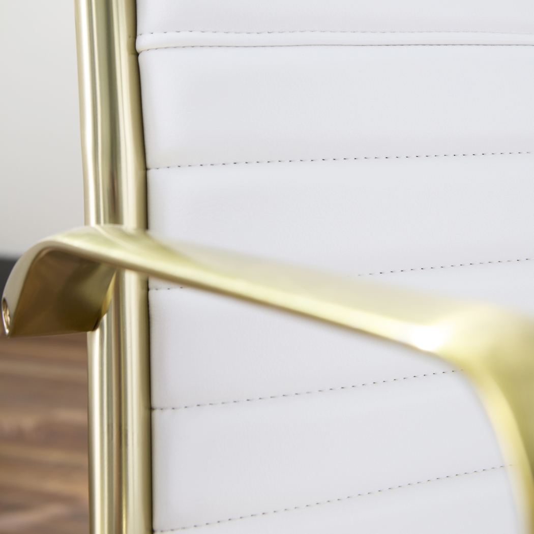 Domivara White Low Office Chair - Thumbnail - Image 3