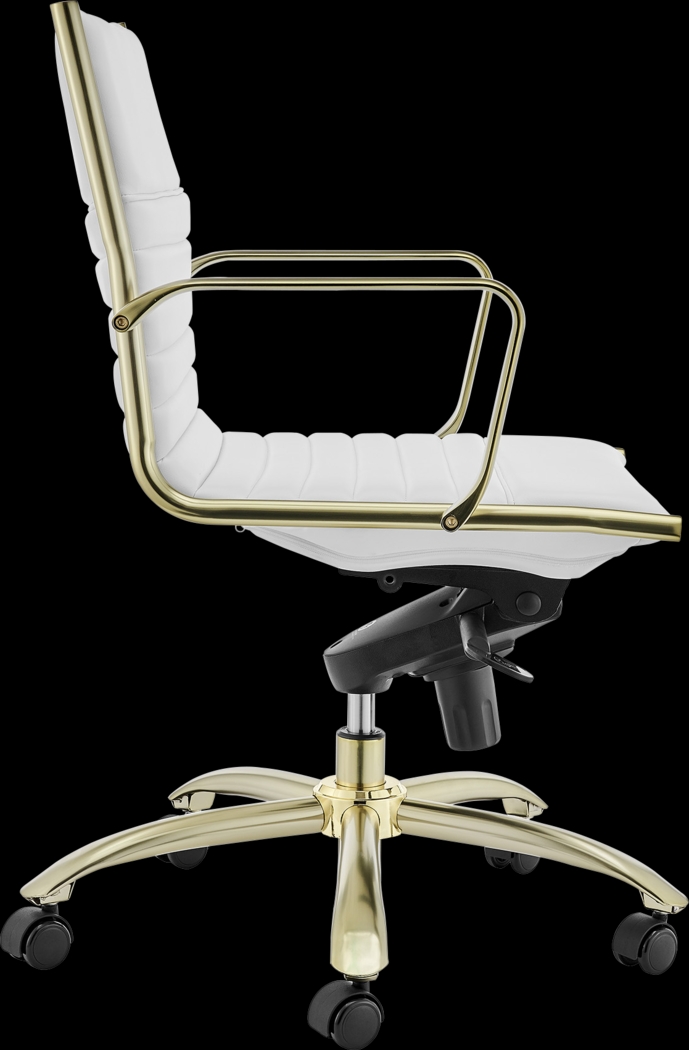 Domivara White Low Office Chair - Thumbnail - Image 5