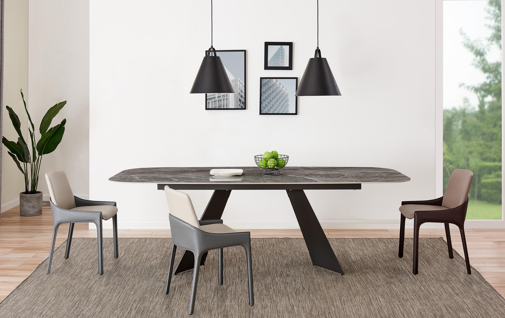 Dommert Light Gray Dining Chair, Set of 2 - Thumbnail - Image 3