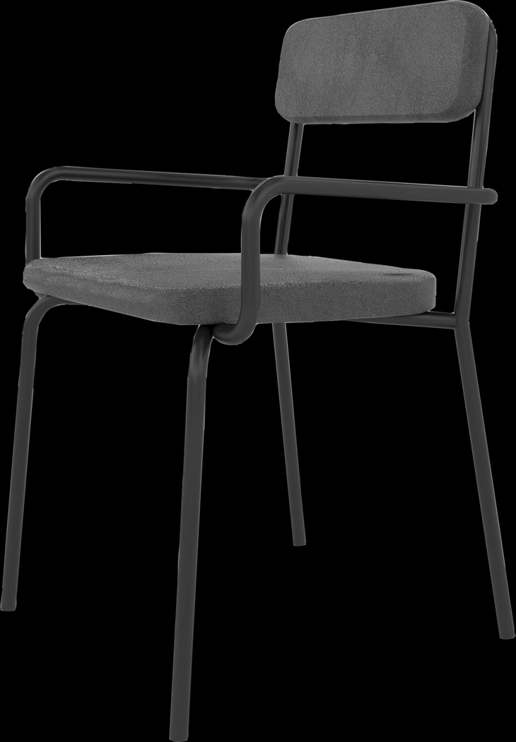 Donateil Black Arm Chair - Thumbnail - Image 3