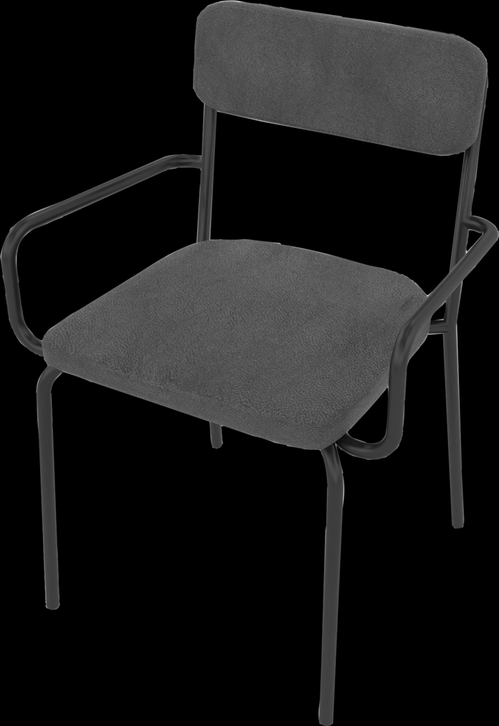 Donateil Black Arm Chair - Thumbnail - Image 4