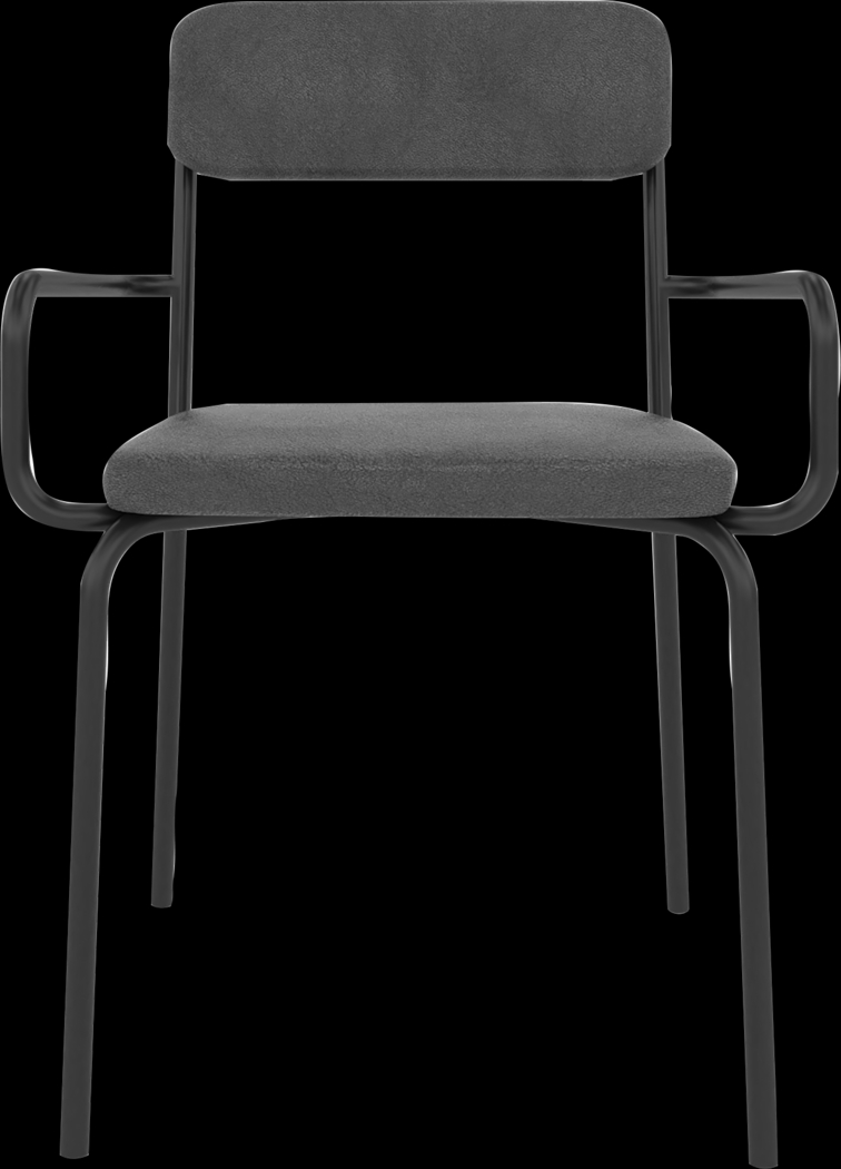 Donateil Black Arm Chair - Thumbnail - Image 5