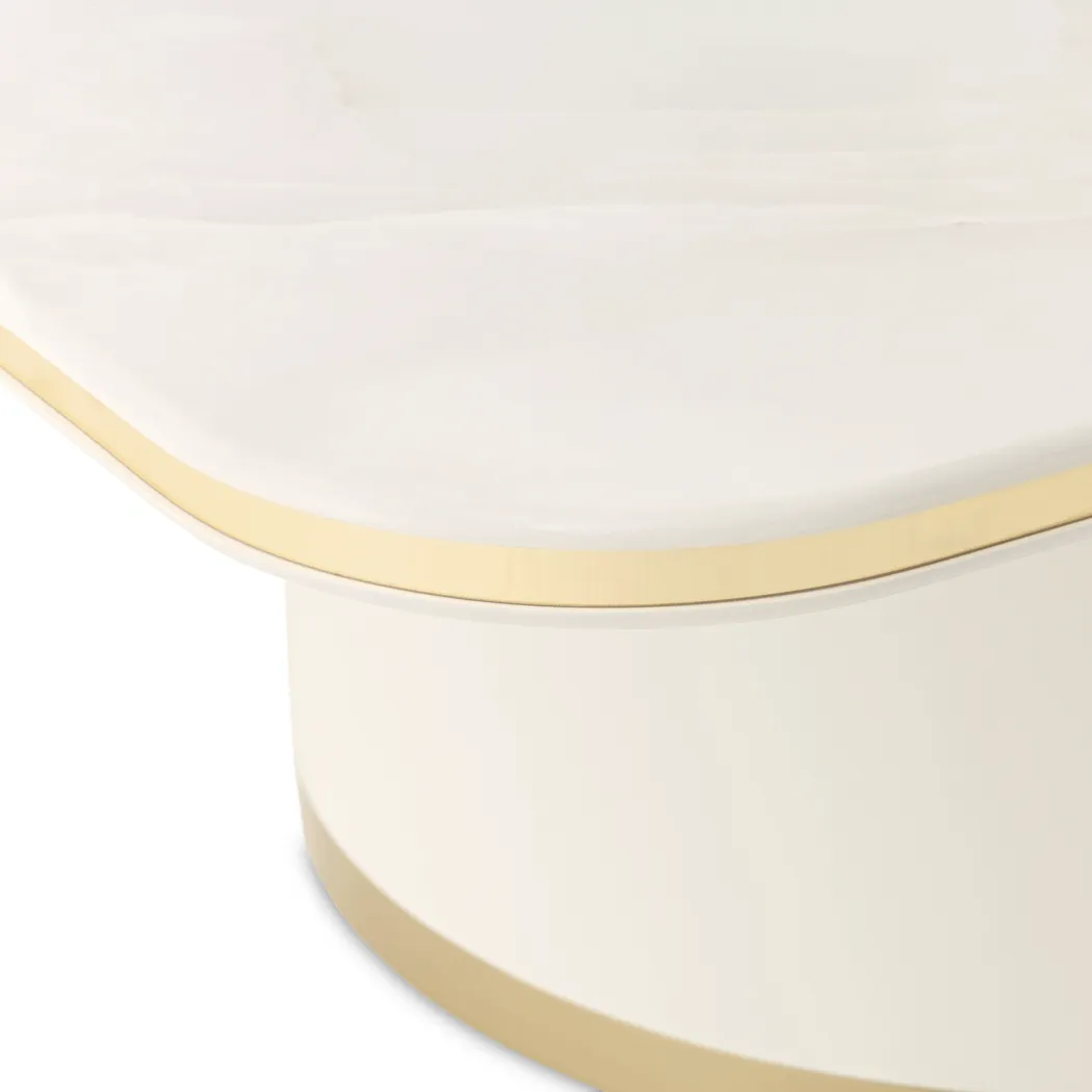 Donatello Ivory Rectangular Cocktail Table - Image 3