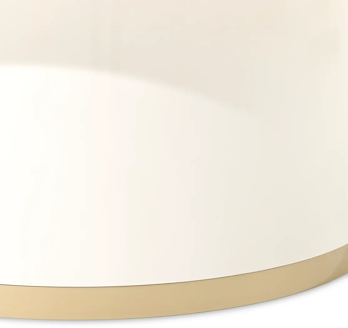 Donatello Ivory Rectangular Cocktail Table - Image 4