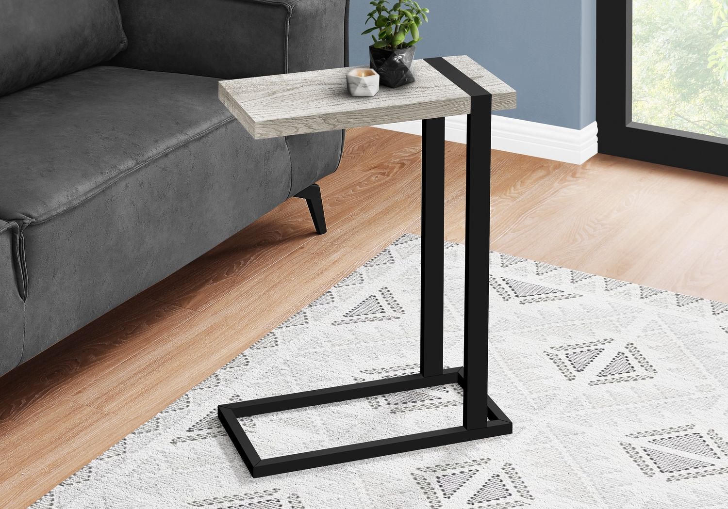 Donbree Gray Side Table - Thumbnail - Image 2
