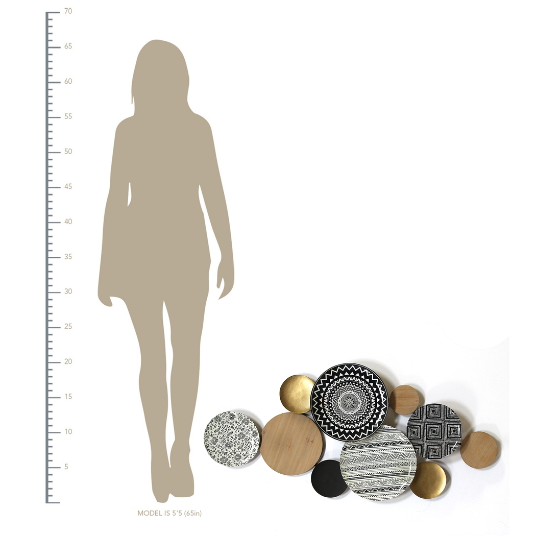 Donecia Brown Wall Decor - Thumbnail - Image 2