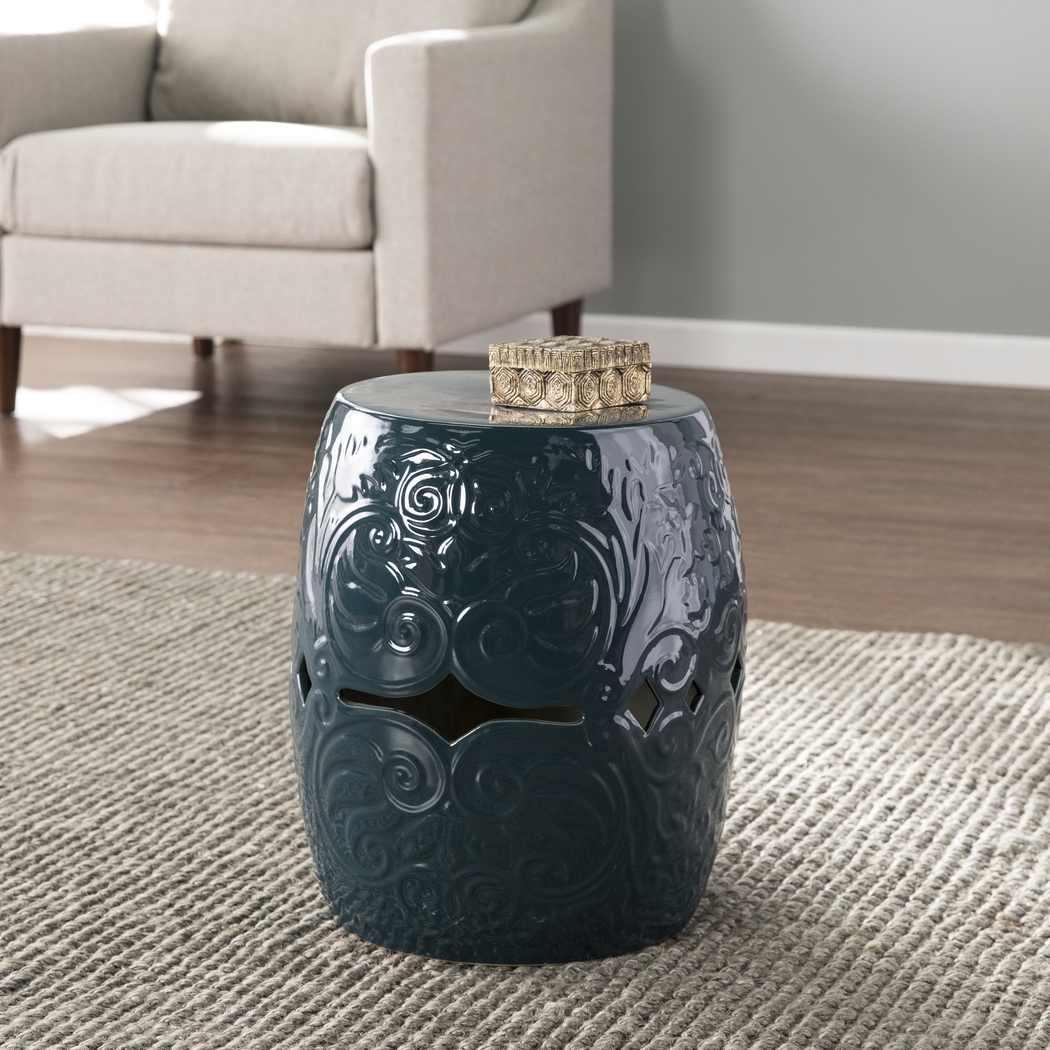 Donleigh Blue Accent Table - Thumbnail - Image 3
