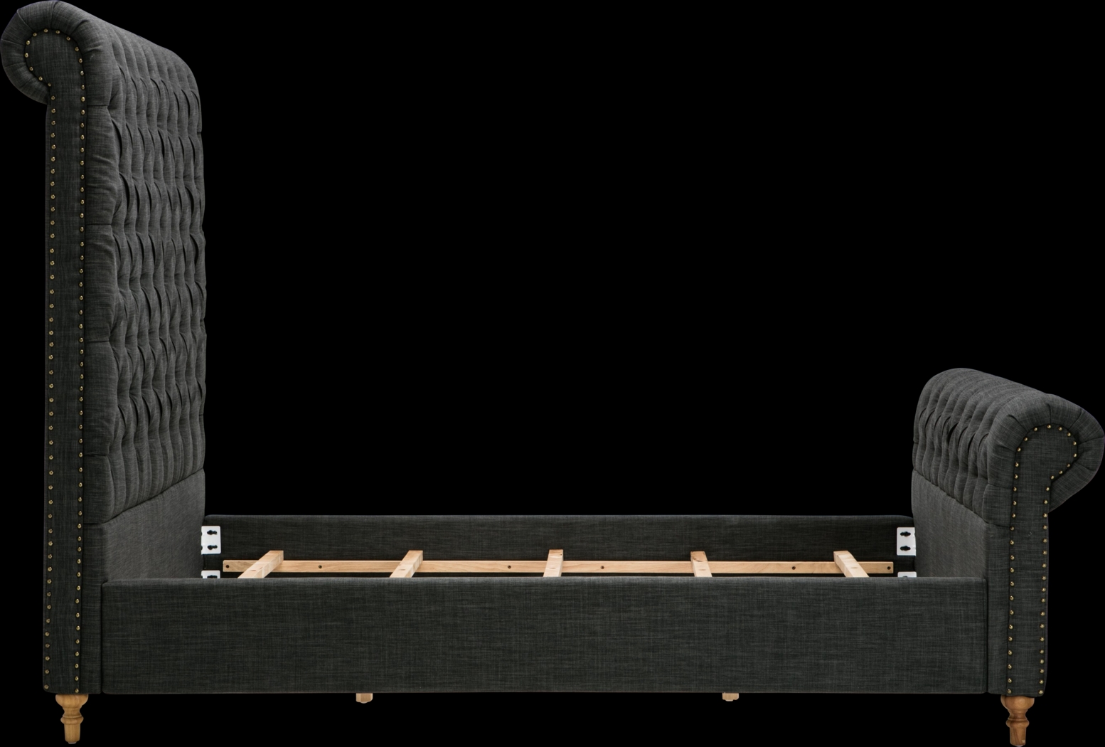 Donlon Charcoal Queen Bed - Thumbnail - Image 6