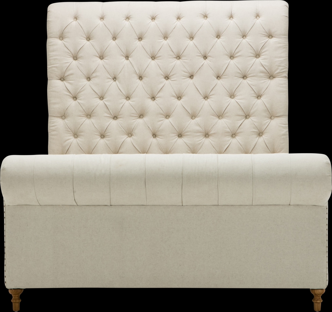 Donlon Cream Queen Bed - Thumbnail - Image 5