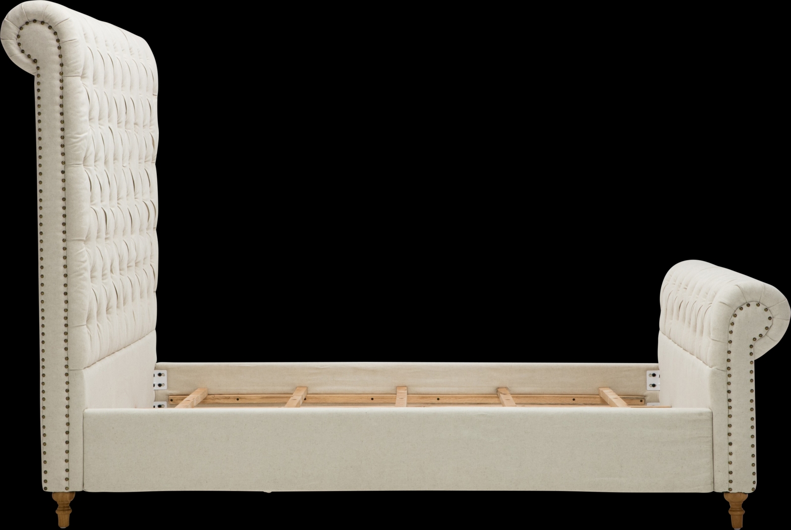 Donlon Cream Queen Bed - Thumbnail - Image 6