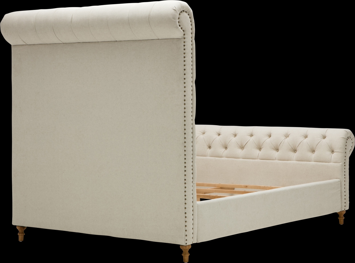 Donlon Cream Queen Bed - Thumbnail - Image 7