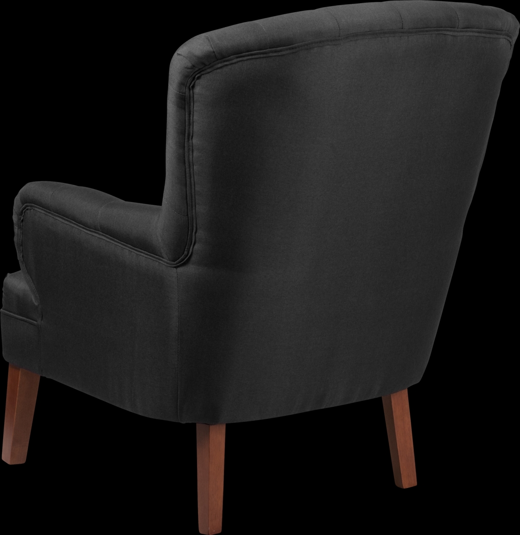 Donmoor Black Accent Chair - Thumbnail - Image 3