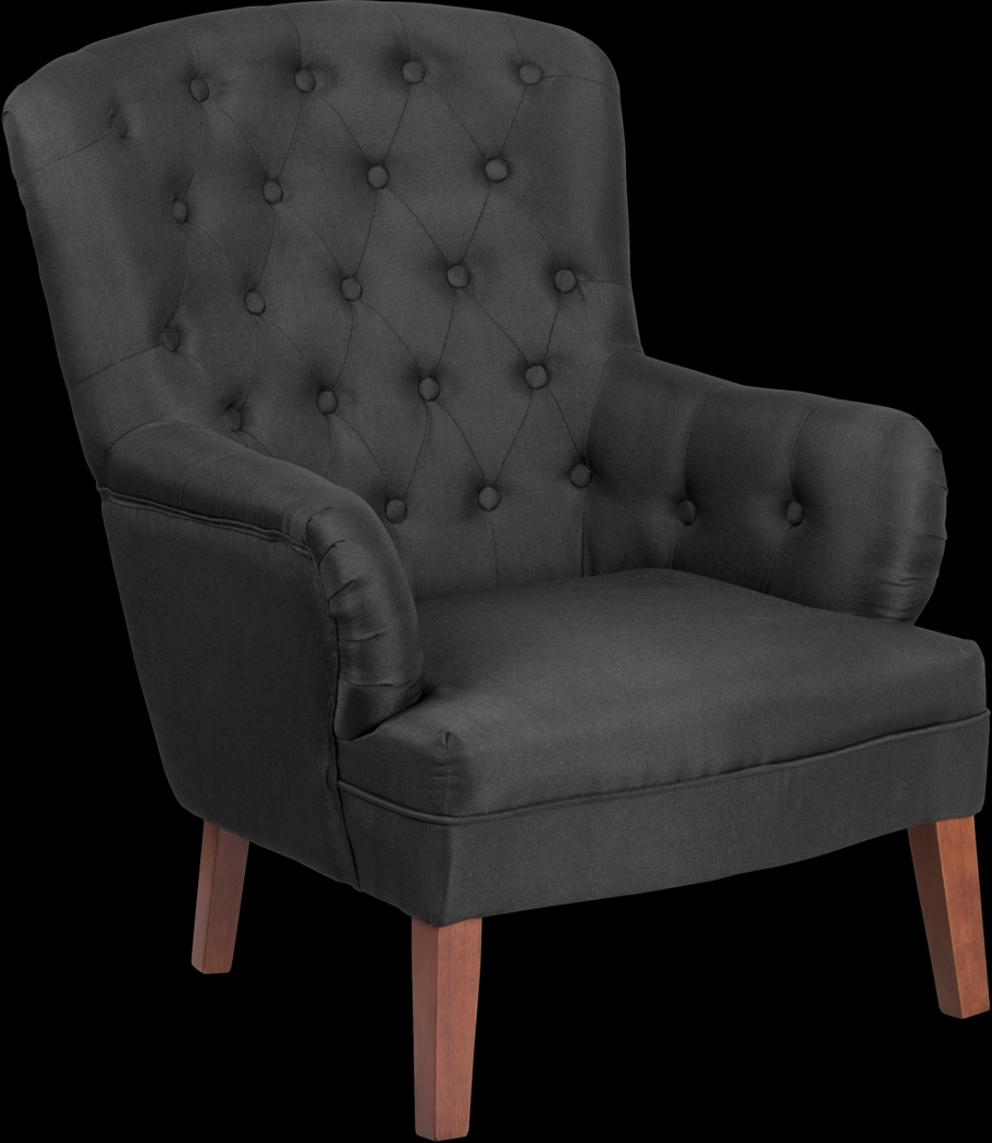 Donmoor Black Accent Chair - Thumbnail - Image 1