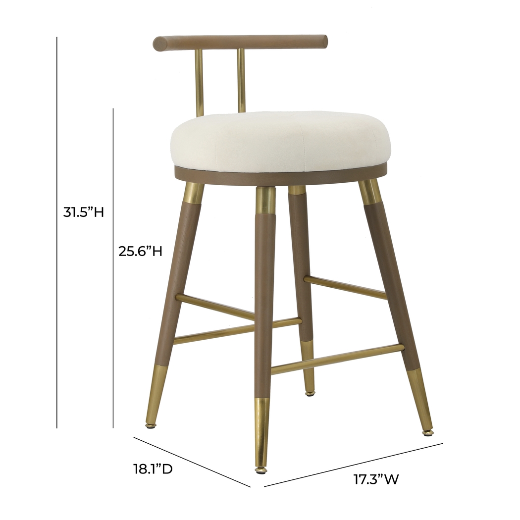 Donnalin Brown Counter Stool - Thumbnail - Image 6