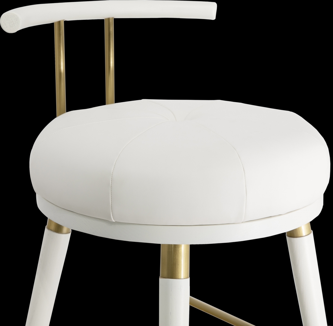 Donnalin White Barstool - Thumbnail - Image 5