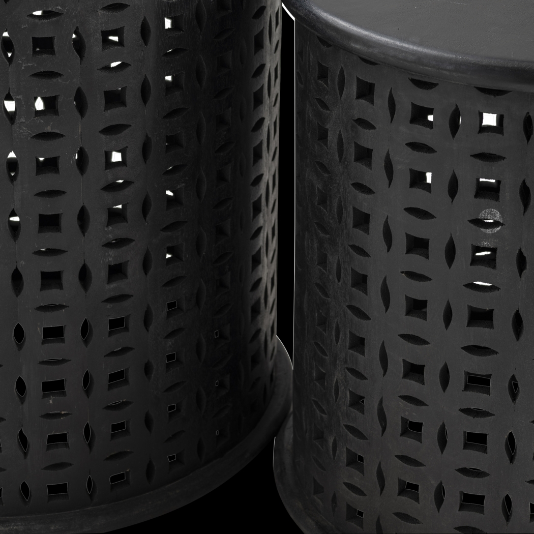 Donnegan Black End Table, Set of 2 - Thumbnail - Image 2